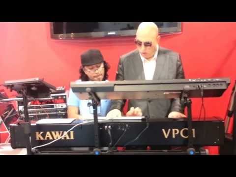 Mike Garson & Thiago Pinheiro Piano Improv @ NAMM 2014 Synthogy Ivory II