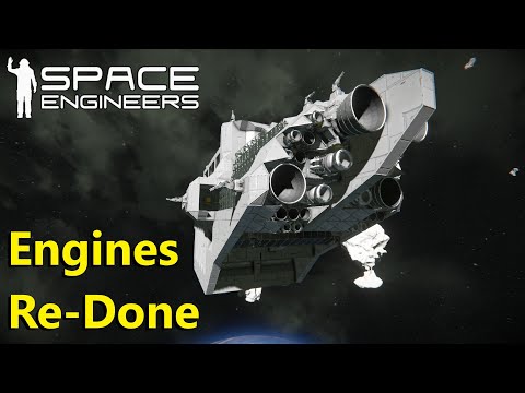 Space Engineers ep32 - A Beautiful Engine Cluster