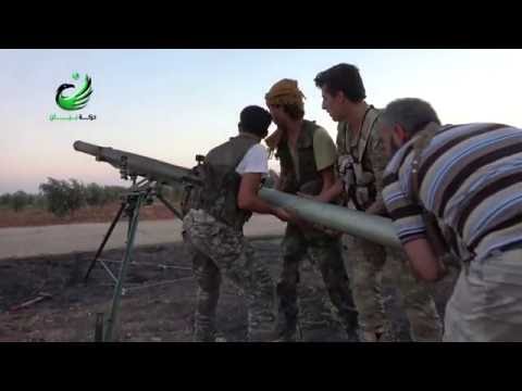 استهداف مقرات الميليشيات الإيرانية في كلية الطب البيطري في حماة بصورايخ الغراد من قبل حركة بيان