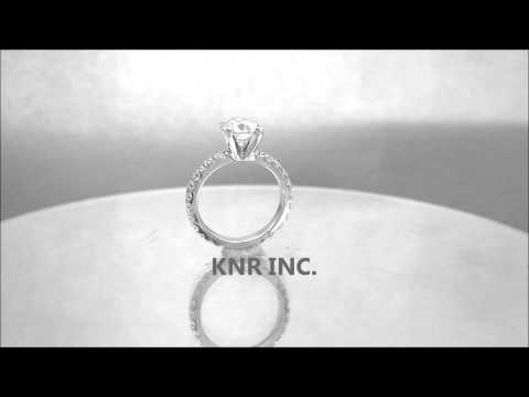14K WHITE GOLD ROUND CUT DIAMOND ENGAGEMENT RING PRONG SET 1.80CTW - KNR INC - 423