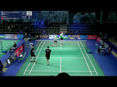 Match point - England (Adcock / Langridge) vs Ireland (Magee / Reynolds) - EMTC 2019