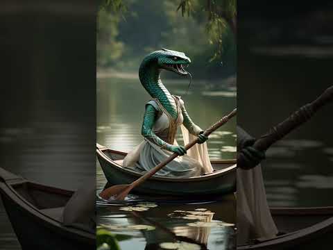 "SnakeTakes the Oar – Let the Journey Begin!" #snakestyle #snakemoves #snakeshorts #boating