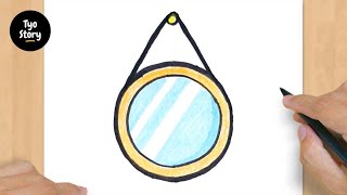 #535 How to Draw a Mirror - Easy Drawing Tutorial