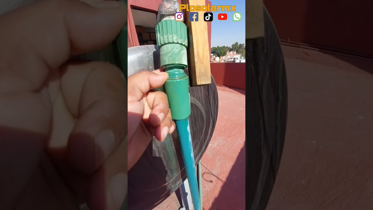 ¿Cual es la altura ideal del tinaco para poner un calentador solar checa el video completo