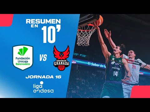 🏀Resumen en 10': Unicaja vs Coviran Granada - Jornada 16 Liga Endesa 2025-26