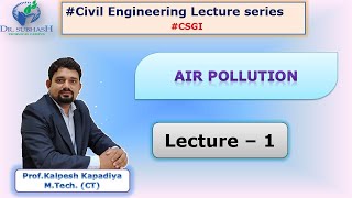 Air Pollution Lecture 1 Societal & Global Impact by K  L  Kapadiya