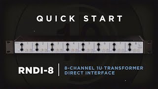 Video thumbnail for Quick Start: The RNDI-8 by Rupert Neve