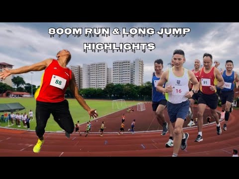 800m run | Long jump Mix highlights #athletics #sports 