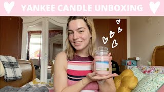 YANKEE CANDLE UNBOXING // PINK SANDS REVIEW