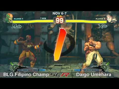 Socal Regionals 2010 - SSF4 Top 8 - Grand Finals Set 1 - Daigo Umehara vs BLG.Filipino Champ