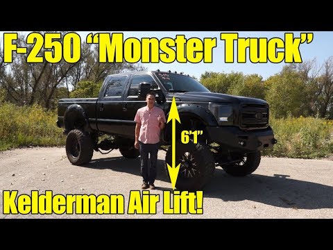 LIFTED Ford F250 Powerstroke Diesel with Kelderman Air Suspension