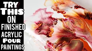 😍The Next Step. A GREAT IDEA for Your FINISHED Acrylic Pour Paintings!