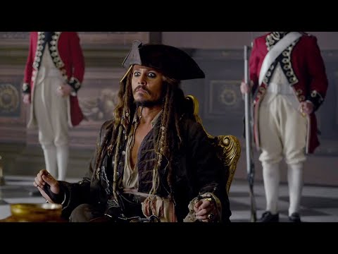 When Jack Sparrow Meets King George II  Iconic Pirates of the Caribbean Scene