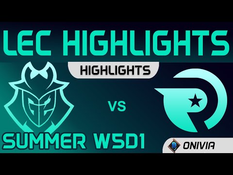 G2 vs OG Highlights W5D1 LEC Summer 2020 G2 Esports vs Origen by Onivia