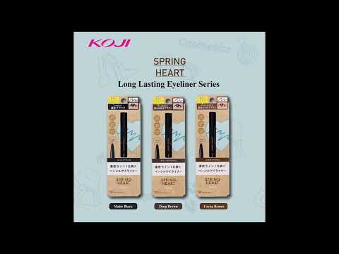 Koji Spring Heart Eyebrow Pencil, Long Lasting Eyeliner & Liquid Eyeliner Series