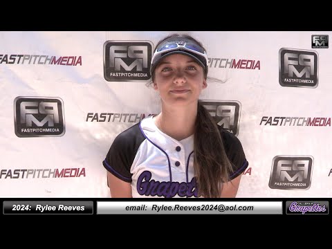 2024 Rylee Reeves 3.85 GPA - Middle Infielder Softball Skills Video - Ca Grapettes Medina
