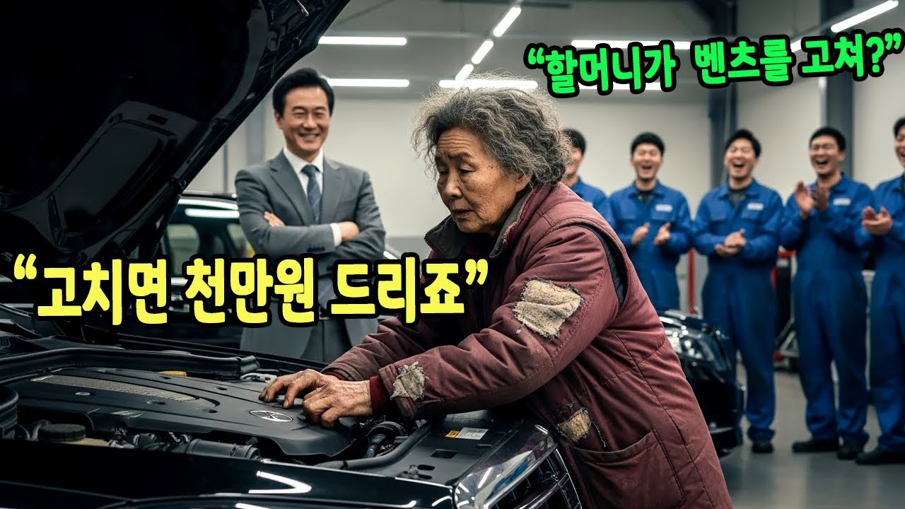 폐지 줍던 할머니가 3분 만에 벤츠를 고치자, 재벌 회장이 그녀의 정체에 경악하는데...ㅣ감동사연ㅣ사연라디오ㅣ오디오북