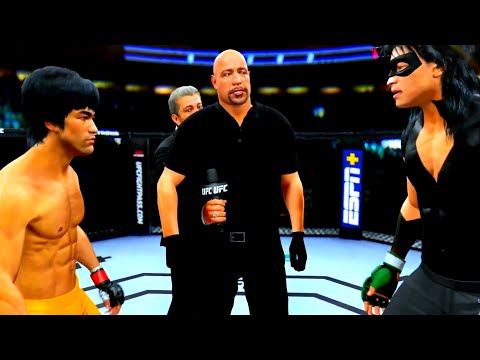 Bruce Lee vs. Tanya Sealy (Black Mamba) - EA sports UFC 4