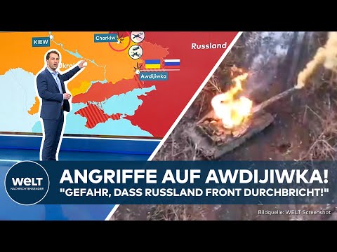 PUTINS KRIEG: Angriffe auf Awdijiwka "Gefahr, dass Russland Front durchbrechen könnte!"