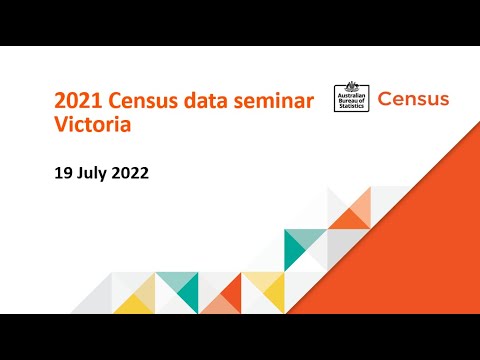 2021 Census data seminar - Victoria