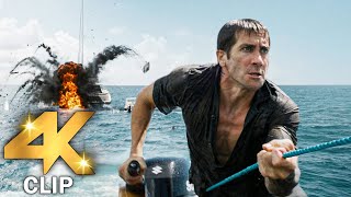 Dalton's Boat Explosion Fight Scene | ROAD HOUSE (2024) Movie CLIP 4K