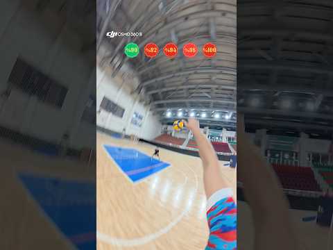 90%–100% INSANE SPIKE POWER ! 🔥🏐 #volleyball #voleybol #osmomotion #osmo360