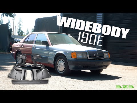 HUGE Widebody Kit for our Mercedes 190E