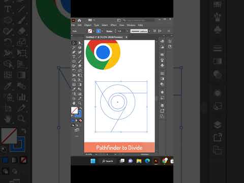 Chrome logo Illustration CC 2023 |  Illustrator tips #codshorts