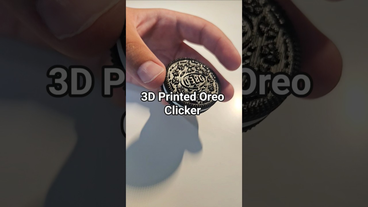 3D printed oreo clicker fidget! #3dprinting #creality #bambulab #oreo #clicker #cool #shorts #viral