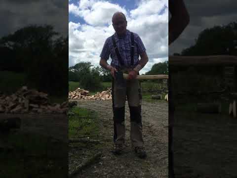 New ash handle made for 6lb. axe.