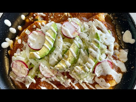 Healthy Enchiladas with Tomato‑Chipotle Sauce and Vegan Cream