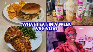 Realistic What I Eat in a Day VSG | Iced Toasted Marshmallow Latte | Beginner Indoor Gardening 🌿