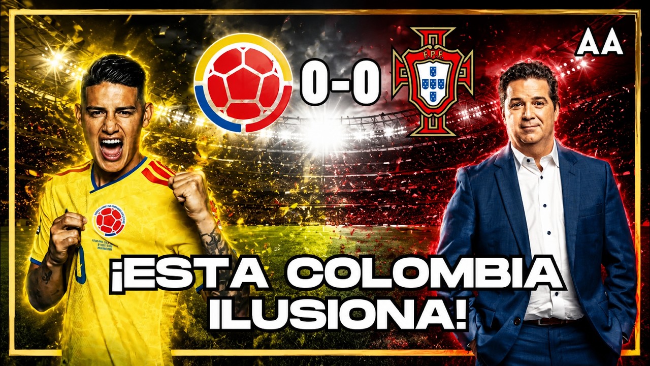 Colombia ilusiona! Gran partido sobre Portugal, polémica con el gol anulado a Sanchez
