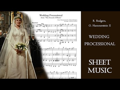 Wedding processional - The Sound of Music - SHEET MUSIC - Violin Quartet (midi Audio)