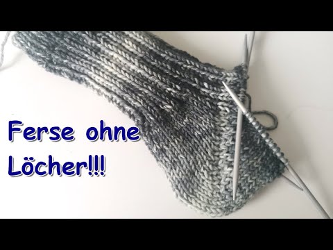 TRICK! Knit a boomerang heel without holes!