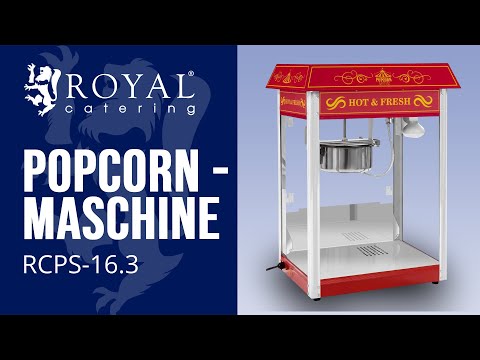 Video - Popcornmaschine - Retro-Design - rot