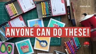 Super Easy Vibrant Pop Art with Neocolor 2 | Beginner Mixed Media Anyone Can Try