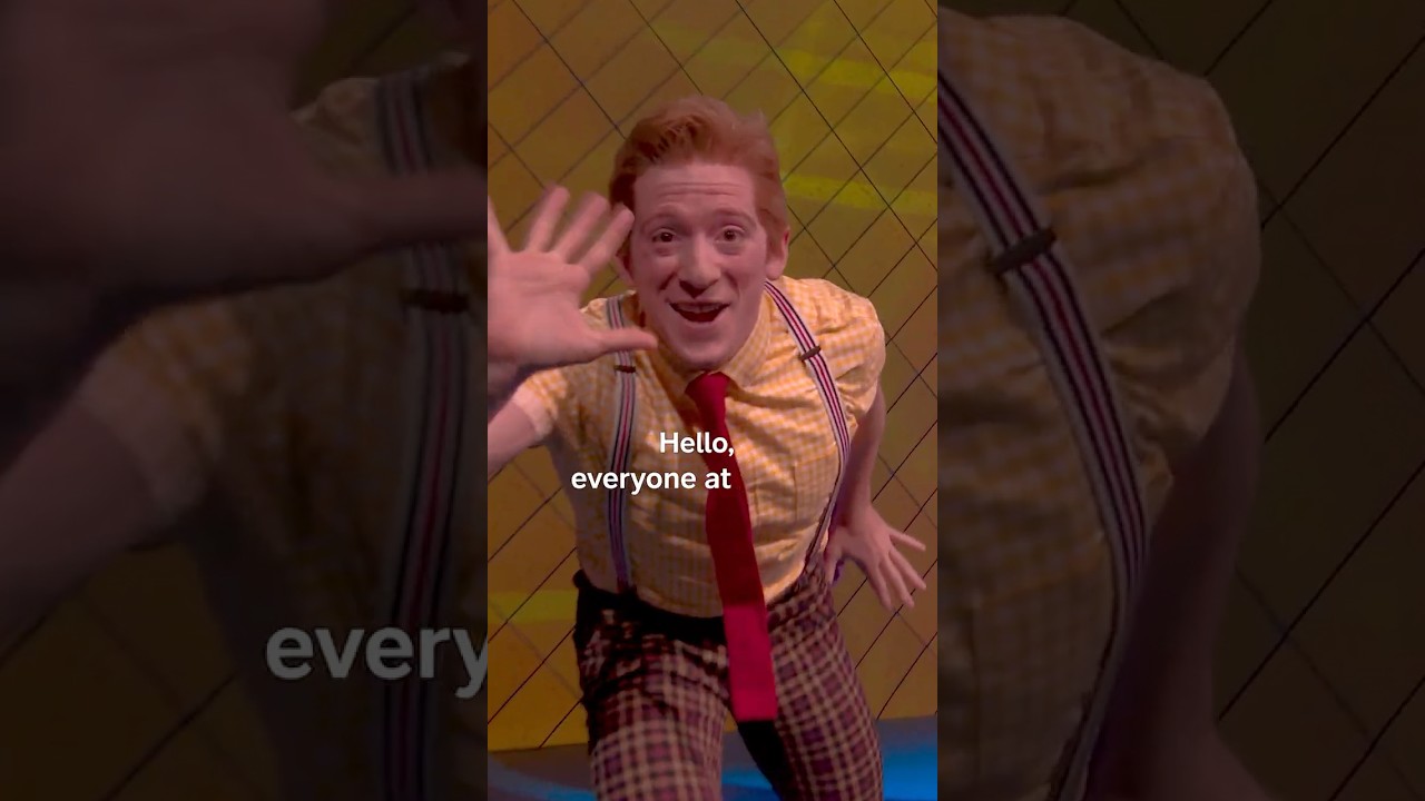 Ethan Slater! What are you doing here? 💛 #SpongeBobSquarePants