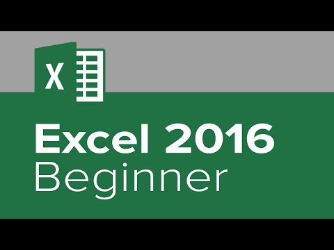 Microsoft Excel 2016 - Learn Excel 2016 Beginners Tutorial Video ...