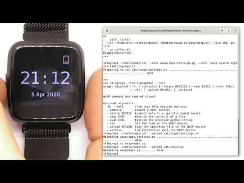 How to develop wasp-os python applications on a Pine64 PineTime 