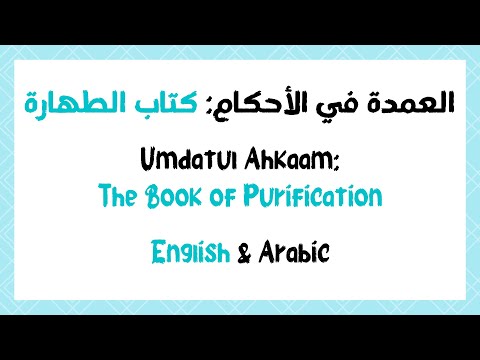 Umdatul Ahkam: Book of Purification (Arabic & English) متن عمدة الأحكام: كتاب الطهارة