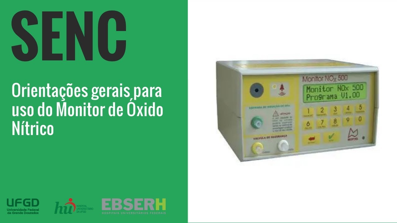 Orientações gerais para uso do Monitor de Óxido Nítrico NOX 500 (MORIYA)