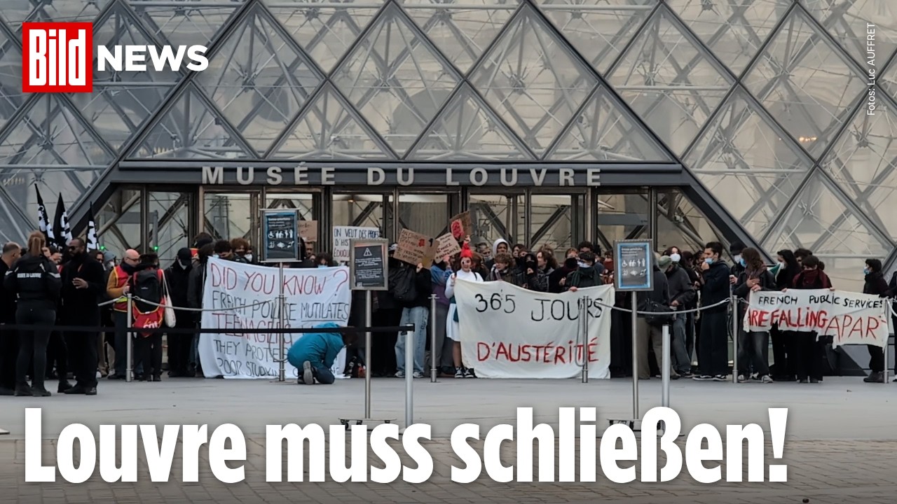 Paris: Proteste vor dem Louvre! Weltberühmtes Museum bleibt geschlossen