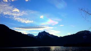 ColourMusic.org - Rainbow Clouds ( Iridescence ) with Blue Music