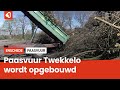 Bouw van Paasvuur Twekkelo