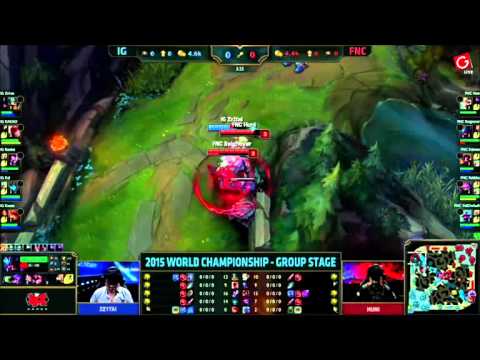 LoL World Championship 2015 小組賽 - FNC vs IG (2015/10/11)
