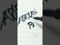 Adrian name into brandlogo🥰🤗||Adrian name logo||#art#drawing#trending#brandlogo#shorts