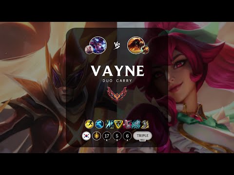 Vayne ADC vs Sivir - KR Grandmaster Patch 13.16