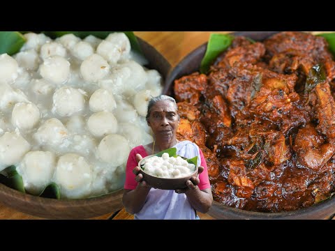 Super Tasty  ChickenCurry & Rice dumplings in Coconut Gravy - Pidiyum Kozhiyum