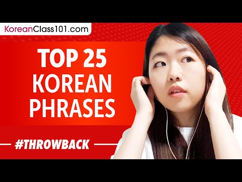 Top 25 Korean Phrases - Korean for Everyday Life